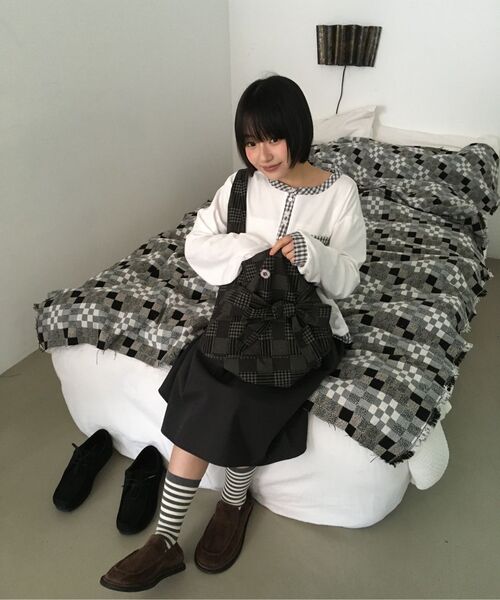BAUF（バウフ）の「ベルト付きミディスカート [チャコール]（スカート・レディース・その他・FREE）」の12枚目の写真