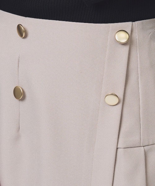 SWINGLE（スウィングル）の「アシメプリーツミニスカート（スカート・レディース・ライトグレー/ダークブルー/ベージュ・MEDIUM/SMALL）」の6枚目の写真