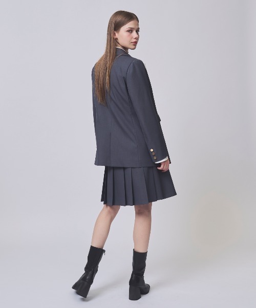 SWINGLE（スウィングル）の「アシメプリーツミニスカート（スカート・レディース・ライトグレー/ダークブルー/ベージュ・MEDIUM/SMALL）」の9枚目の写真