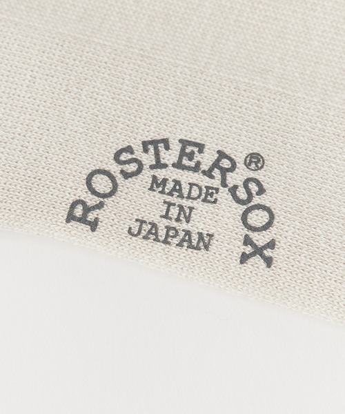 ROSTER SOX(ロスターソックス)の「ROSTER SOX/ロスターソックス 焼酎 ロゴ刺繍 リブ編み 靴下 2026年 夏 夏服(ソックス/靴下・メンズ・ホワイト/ライトグレー/ブラウン/ライトイエロー・25-27CM)」の19枚目の写真
