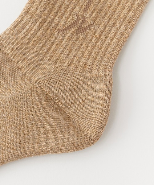 ROSTER SOX(ロスターソックス)の「ROSTER SOX/ロスターソックス 焼酎 ロゴ刺繍 リブ編み 靴下 2026年 夏 夏服(ソックス/靴下・メンズ・ホワイト/ライトグレー/ブラウン/ライトイエロー・25-27CM)」の12枚目の写真