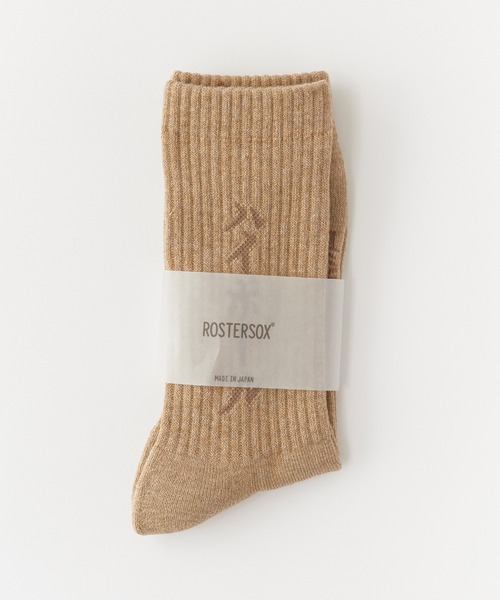 ROSTER SOX(ロスターソックス)の「ROSTER SOX/ロスターソックス 焼酎 ロゴ刺繍 リブ編み 靴下 2026年 夏 夏服(ソックス/靴下・メンズ・ホワイト/ライトグレー/ブラウン/ライトイエロー・25-27CM)」の17枚目の写真