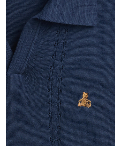 GAP(ギャップ)の「リラックス ジョニーカラー ポインテール ニットシャツ(ポロシャツ・メンズ・ネイビー/オフホワイト・XL/L/M/S/XS)」の7枚目の写真
