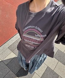 UNDERWRAPS（アンダーラップス）の「フリル付きレイヤードロゴプリントロンT（Tシャツ/カットソー）」