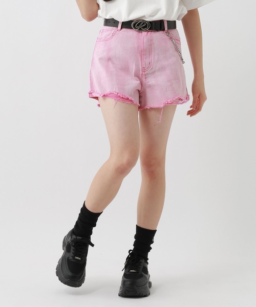 repipi armario（レピピ アルマリオ）の「ダメージデニムショートパンツ（デニムパンツ・キッズ・ブルー/ブラック/ライトブルー/ピンク・SMALL/MEDIUM/LARGE）」の4枚目の写真