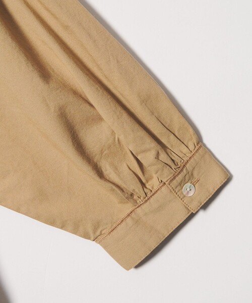 Steven Alan(スティーブンアラン)の「<Steven Alan>コットン ポプリン ギャザー ブラウス(シャツ/ブラウス・レディース・ブラック/ベージュ・FREE)」の6枚目の写真