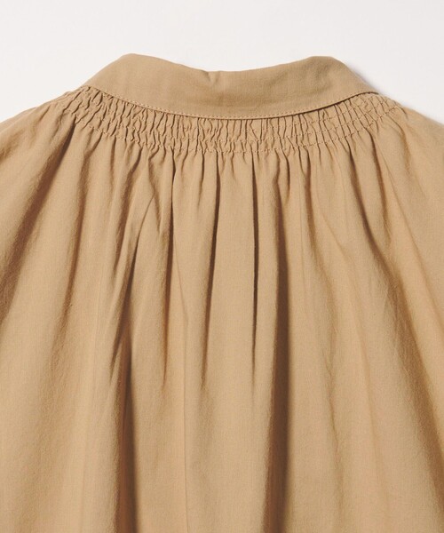 Steven Alan(スティーブンアラン)の「<Steven Alan>コットン ポプリン ギャザー ブラウス(シャツ/ブラウス・レディース・ブラック/ベージュ・FREE)」の8枚目の写真