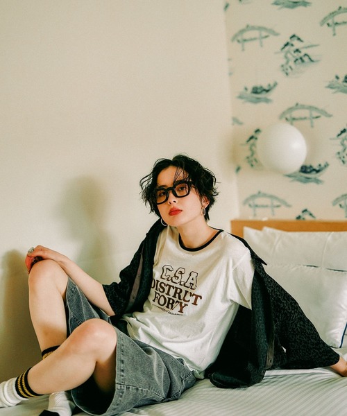 niko and...（ニコアンド）の「アソートスラブリンガーTシャツ（Tシャツ/カットソー・レディース・アイボリー/ナチュラル/ライトブルー/ライトグリーン・MEDIUM/LARGE）」の10枚目の写真