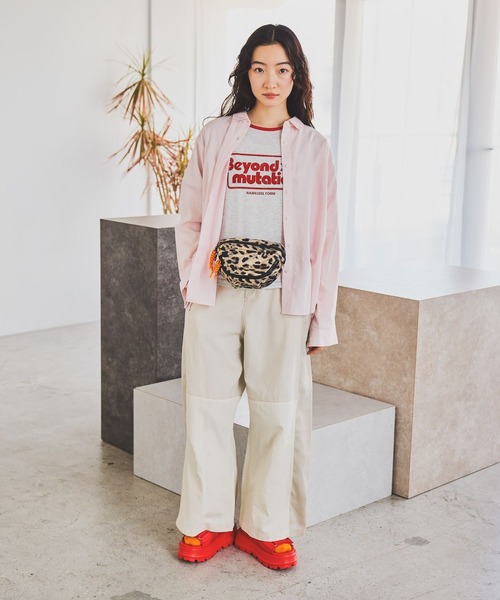 niko and...（ニコアンド）の「アソートスラブリンガーTシャツ（Tシャツ/カットソー・レディース・アイボリー/ナチュラル/ライトブルー/ライトグリーン・MEDIUM/LARGE）」の13枚目の写真