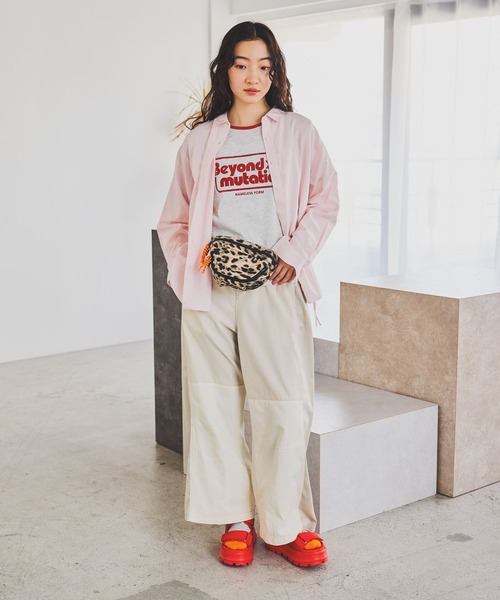 niko and...（ニコアンド）の「アソートスラブリンガーTシャツ（Tシャツ/カットソー・レディース・アイボリー/ナチュラル/ライトブルー/ライトグリーン・MEDIUM/LARGE）」の14枚目の写真