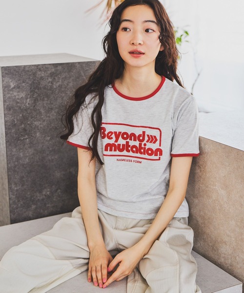 niko and...（ニコアンド）の「アソートスラブリンガーTシャツ（Tシャツ/カットソー・レディース・アイボリー/ナチュラル/ライトブルー/ライトグリーン・MEDIUM/LARGE）」の17枚目の写真