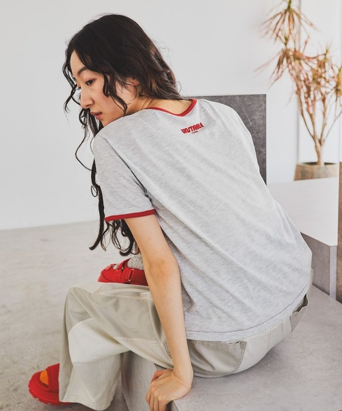 niko and...（ニコアンド）の「アソートスラブリンガーTシャツ（Tシャツ/カットソー・レディース・アイボリー/ナチュラル/ライトブルー/ライトグリーン・MEDIUM/LARGE）」の18枚目の写真