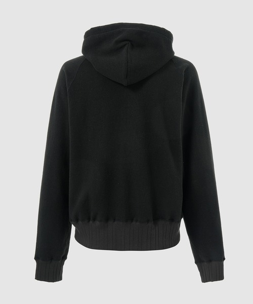 DAIRIKU(ダイリク)の「"Odd Hotel" Silk-Cotton Zip Up Hoodie(パーカー・メンズ・ホワイト系その他/ブラック・M/L)」の7枚目の写真