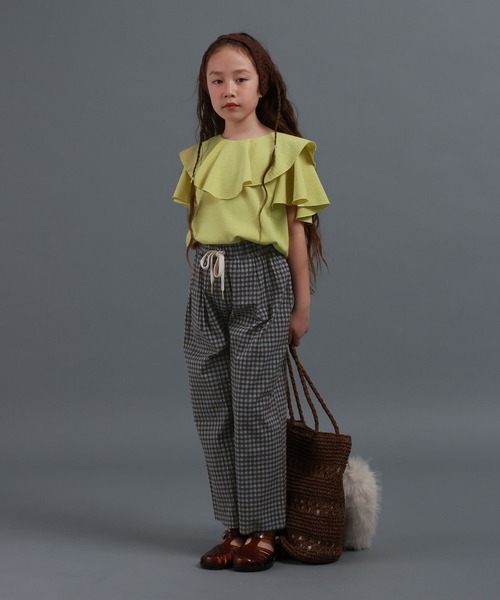 GLOBAL WORK(グローバルワーク)の「サッカータックイージーパンツ/646208(その他パンツ・キッズ・ダークブラウン/ワインレッド/ブラック/ネイビー・160cm/130cm/150cm/140cm)」の7枚目の写真