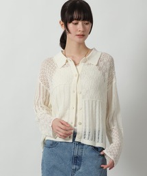 LAKOLE（ラコレ）の「パッチワーク透かし編み長袖 / 663435（ニット/セーター）」