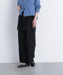 N.（N. Natural Beauty Basic） | レースレイヤード楊柳パンツ(その他パンツ)