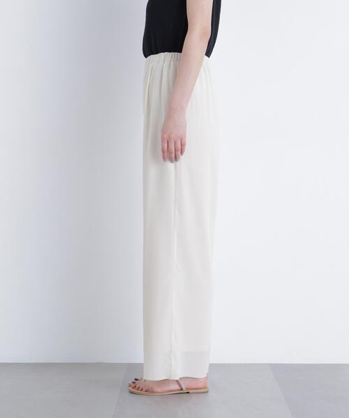 N.（N. Natural Beauty Basic）（エヌエヌナチュラルビューティーベーシック）の「レースレイヤード楊柳パンツ（その他パンツ・レディース・ブラック/オフホワイト・ﾌﾘ-）」の18枚目の写真