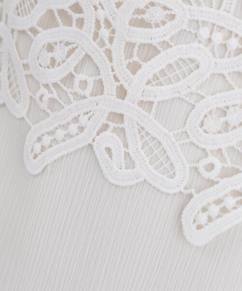 N.（N. Natural Beauty Basic）（エヌエヌナチュラルビューティーベーシック）の「レースレイヤード楊柳パンツ（その他パンツ・レディース・ブラック/オフホワイト・ﾌﾘ-）」の20枚目の写真