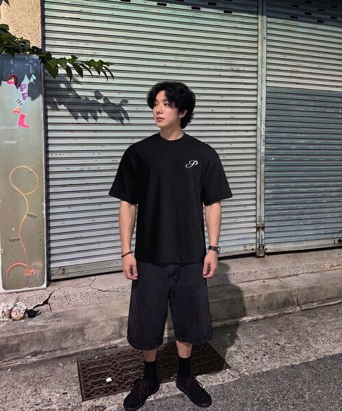 PHERMENON(フェルメノン)の「オーバーサイズ P 半袖Tシャツ - ホワイト(Tシャツ/カットソー・メンズ・ホワイト・1/2)」の7枚目の写真