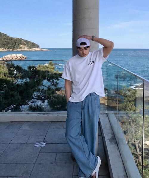 PHERMENON(フェルメノン)の「オーバーサイズ P 半袖Tシャツ - ホワイト(Tシャツ/カットソー・メンズ・ホワイト・1/2)」の9枚目の写真