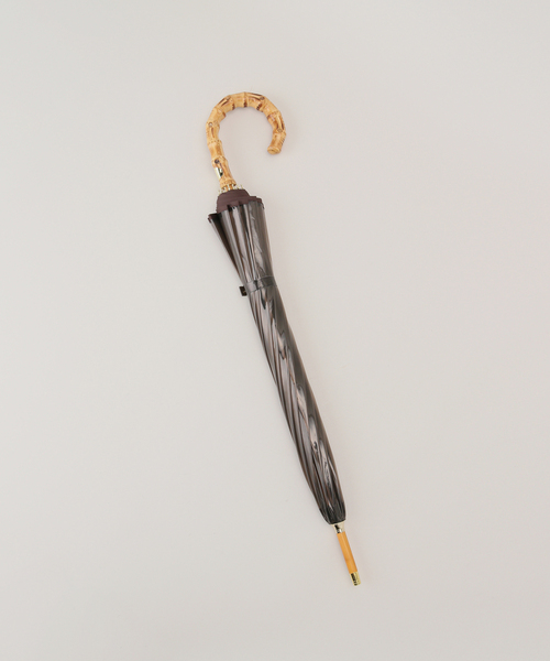 Traditional Weatherwear(トラディショナルウェザーウェア)の「《追加》【TRADITIONAL WEATHERWEAR】CLEAR UMBRELLA BAMBOO:傘(長傘・レディース・ブラウン/チャコールグレー・FREE)」の16枚目の写真