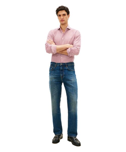 TOMMY HILFIGER(トミーヒルフィガー)の「レギュラーストレートジーンズ(デニムパンツ・メンズ・ブルー・W30 L32/W36 L32/W32 L32/W28 L32/W34 L32)」の5枚目の写真