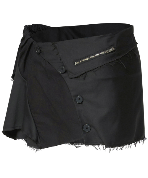 FLAREUP（フレアアップ）の「Asymmetrical Layered Mini Skirt (FL-267_Black)（スカート・レディース・ブラック・1/2）」の8枚目の写真