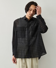 【CITY TOKYO】シアーグラフチェックシャツ