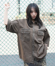 WEGO/カラーデニムシャツ