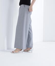 NATURAL BEAUTY BASIC | ストライプタックストレートパンツ(その他パンツ)