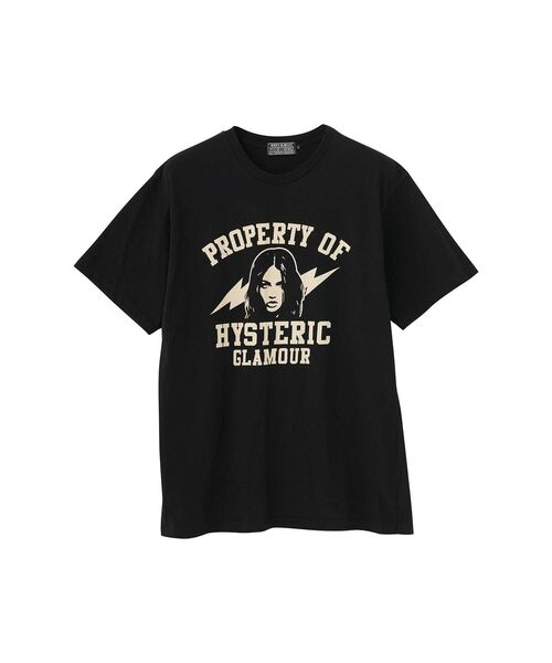 HYSTERIC GLAMOUR（ヒステリックグラマー）の「PROPERTY OF HYSTERIC Tシャツ（Tシャツ/カットソー・メンズ・ブラック/ホワイト/ブラウン・SMALL/MEDIUM/LARGE/X-LARGE）」の2枚目の写真