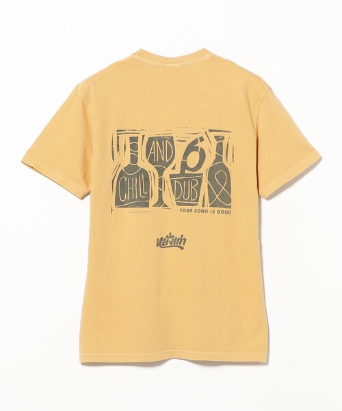 TOKYO CULTUART by BEAMS（トウキョウカルチャートバイビームス）の「YANGGAO × YOUR SONG IS GOOD / CHILL AND DUB T-Shirt（Tシャツ/カットソー・レディース・サックスブルー/マスタード・X-LARGE/LARGE/SMALL/MEDIUM）」の6枚目の写真