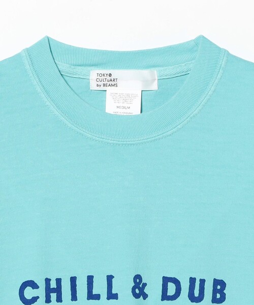 TOKYO CULTUART by BEAMS（トウキョウカルチャートバイビームス）の「YANGGAO × YOUR SONG IS GOOD / CHILL AND DUB T-Shirt（Tシャツ/カットソー・レディース・サックスブルー/マスタード・X-LARGE/LARGE/SMALL/MEDIUM）」の9枚目の写真
