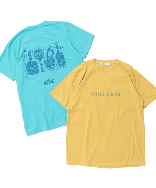 TOKYO CULTUART by BEAMS（トウキョウカルチャートバイビームス）の「YANGGAO × YOUR SONG IS GOOD / CHILL AND DUB T-Shirt（Tシャツ/カットソー・レディース・サックスブルー/マスタード・X-LARGE/LARGE/SMALL/MEDIUM）」の4枚目の写真