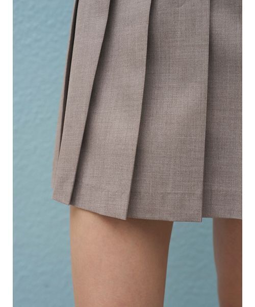 SNIDEL(スナイデル)の「ベルトセットプリーツミニスカショーパン(その他パンツ・レディース・ホワイト/グレー/ブラック・0/1)」の10枚目の写真