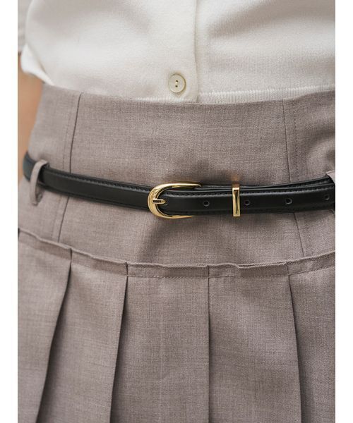 SNIDEL(スナイデル)の「ベルトセットプリーツミニスカショーパン(その他パンツ・レディース・ホワイト/グレー/ブラック・0/1)」の9枚目の写真