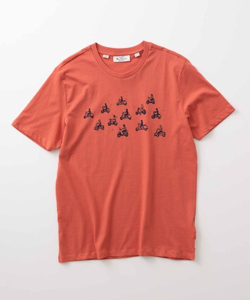 Ben Sherman(ベンシャーマン)の「ライドアウトプリントTシャツ(Tシャツ/カットソー・メンズ・コーラル・LARGE)」の5枚目の写真