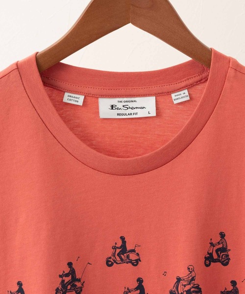 Ben Sherman(ベンシャーマン)の「ライドアウトプリントTシャツ(Tシャツ/カットソー・メンズ・コーラル・LARGE)」の6枚目の写真