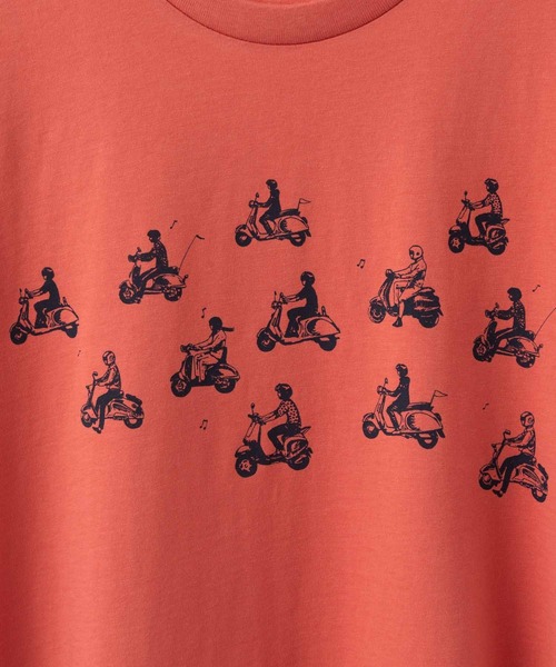 Ben Sherman(ベンシャーマン)の「ライドアウトプリントTシャツ(Tシャツ/カットソー・メンズ・コーラル・LARGE)」の8枚目の写真