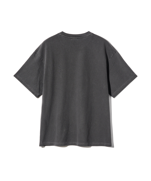 GAKKAI UNIONS（ガッカイユニオンズ）の「シンボルオーバークロップピグメント刺繍Tシャツチャコール（Tシャツ/カットソー・メンズ・その他・MEDIUM/LARGE/X-LARGE）」の3枚目の写真
