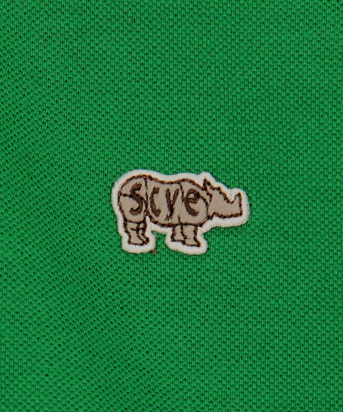 SCYE BASICS(サイベーシックス)の「SCYE BASICS | 〈別注〉ポリエステル鹿の子 ポロシャツ MEN(ポロシャツ・メンズ・グリーン/ブラック/ネイビー・40/38)」の13枚目の写真