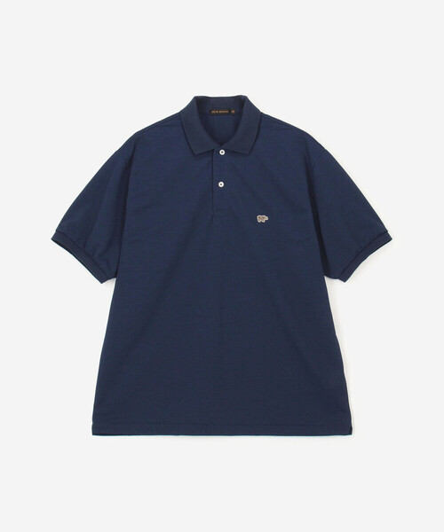 SCYE BASICS(サイベーシックス)の「SCYE BASICS | 〈別注〉ポリエステル鹿の子 ポロシャツ MEN(ポロシャツ・メンズ・グリーン/ブラック/ネイビー・40/38)」の15枚目の写真