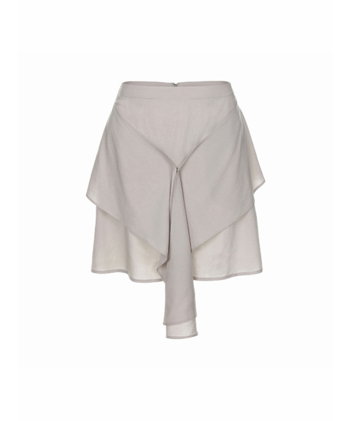 BERMUDAGRASS(バミューダグラス)の「ライトレイヤードラッフルスカート-BEIGE(スカート・レディース・その他・SMALL/MEDIUM)」の2枚目の写真