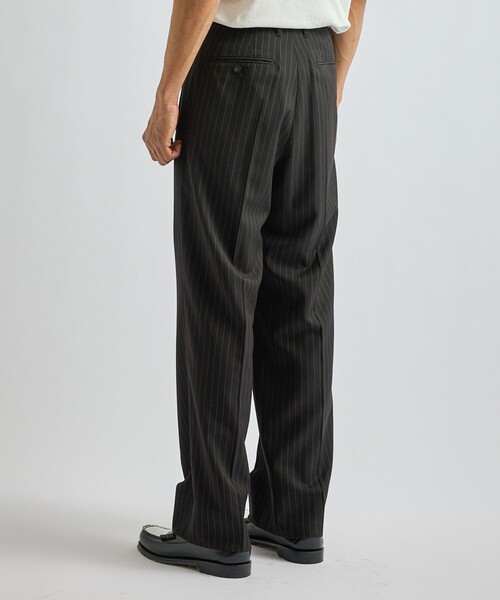 Saturdays NYC(サタデーズ ニューヨークシティ )の「George Herringbone Stripe Two Tuck Pant(その他パンツ・メンズ・グレー/ブラック・L/M/S)」の3枚目の写真