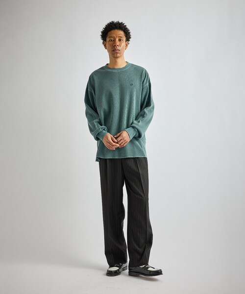 Saturdays NYC(サタデーズ ニューヨークシティ )の「George Herringbone Stripe Two Tuck Pant(その他パンツ・メンズ・グレー/ブラック・L/M/S)」の6枚目の写真