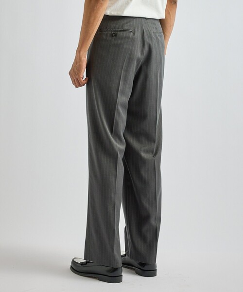 Saturdays NYC(サタデーズ ニューヨークシティ )の「George Herringbone Stripe Two Tuck Pant(その他パンツ・メンズ・グレー/ブラック・L/M/S)」の4枚目の写真
