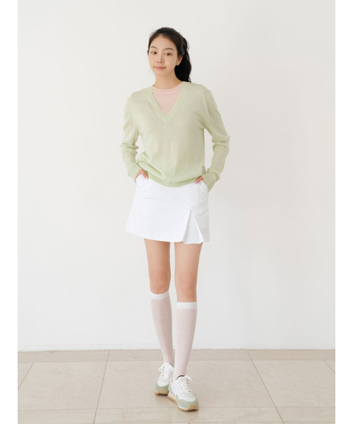 NITINA(ニティナ)の「レイヤードラウンドニットL/GR(ニット/セーター・レディース・ライトグリーン・F)」の6枚目の写真