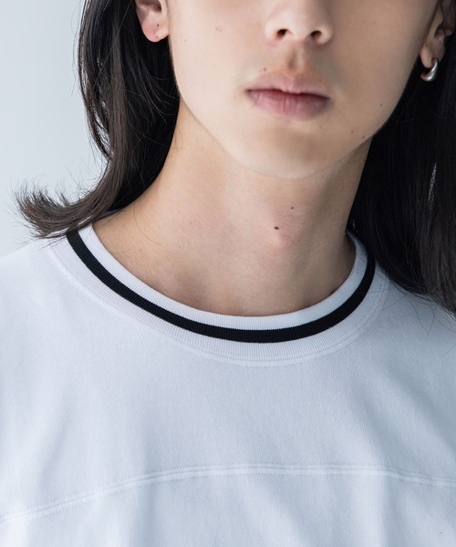 Champion(チャンピオン)の「【Champion】フットボールTシャツ(Tシャツ/カットソー・メンズ・ブラック/オフホワイト・L/M/XL)」の16枚目の写真