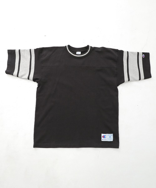 Champion(チャンピオン)の「【Champion】フットボールTシャツ(Tシャツ/カットソー・メンズ・ブラック/オフホワイト・L/M/XL)」の18枚目の写真