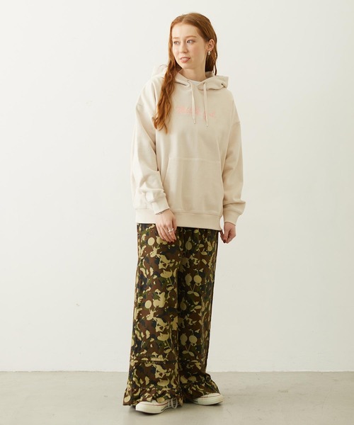 MILKFED.(ミルクフェド)の「ICING LOGO SWEAT HOODIE(パーカー・レディース・ピンク/チャコール/オフホワイト・M/L)」の7枚目の写真